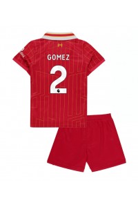 Liverpool Joe Gomez #2 Babyklær Hjemme Fotballdrakt til barn 2024-25 Korte ermer (+ Korte bukser)